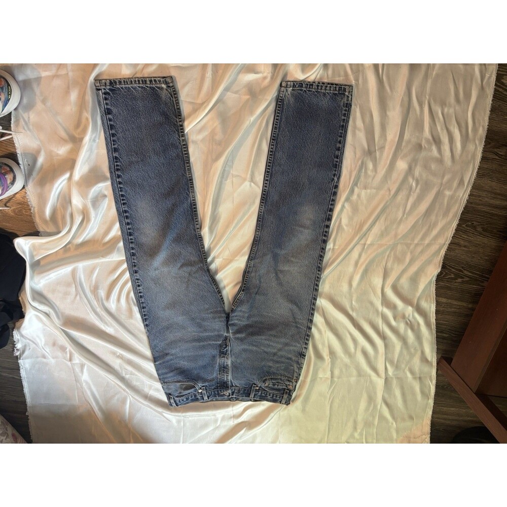 Vintage Levi's 505 Regular Fit Straight Leg Jeans W36 L32 Blue Denim Made in USA